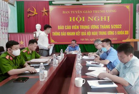 Viện KSND huyện Việt Yên kết thúc đợt kiểm sát trực tiếp công tác thi hành án hình sự và thi hành án dân sự tại Ủy ban nhân dân xã, thị trấn trên địa bàn huyện Việt Yên