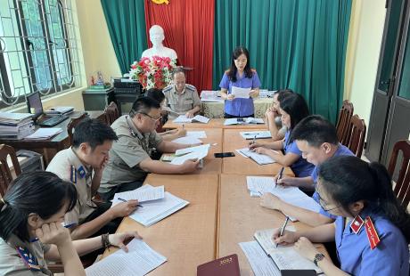 Viện kiểm sát nhân dân huyện Yên Thế tiến hành phúc tra việc thực hiện Kết luận trực tiếp kiểm sát và Kiến nghị vi phạm đối với Chi cục thi hành án dân sự huyện Yên Thế