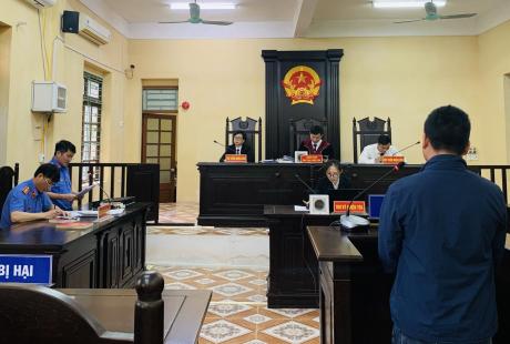 VKSND huyện Sơn Động tổ chức phiên tòa hình sự rút kinh nghiệm