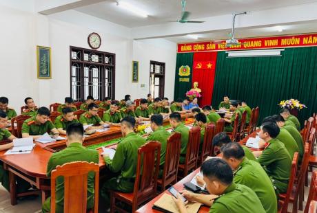 Viện KSND huyện Tân Yên phối hợp với Cơ quan CSĐT Công an huyện tổ chức hội nghị thông qua Kết luận kiểm tra đối với công an cấp xã trong công tác tiếp nhận, giải quyết tin báo, tố giác tội phạm năm 2024