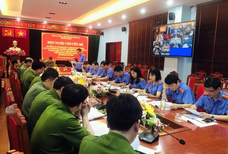 Liên ngành Công an - VKSND tỉnh Bắc Giang tổ chức Hội nghị Chuyên đề “Rút kinh nghiệm trong công tác giải quyết và kiểm sát giải quyết các vụ án hình sự tạm đình chỉ điều tra, đình chỉ của Cơ quan điều tra và Viện kiểm sát hai cấp tỉnh Bắc Giang